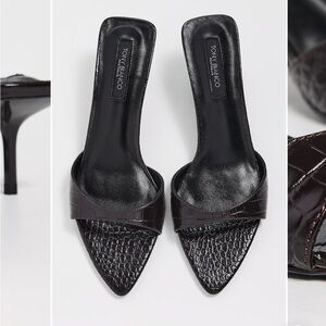Tony Bianco Fiesta Heeled Sandals Chocolate Croc